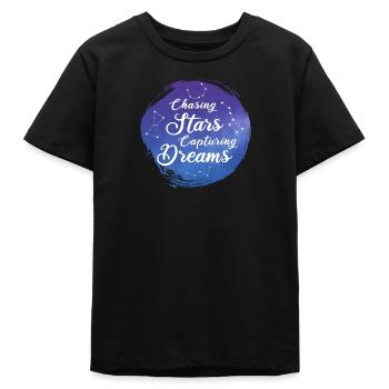 Hunting Stars Catching Dreams - Teens Organic T-shirt by Stanley/Stella - black - Front