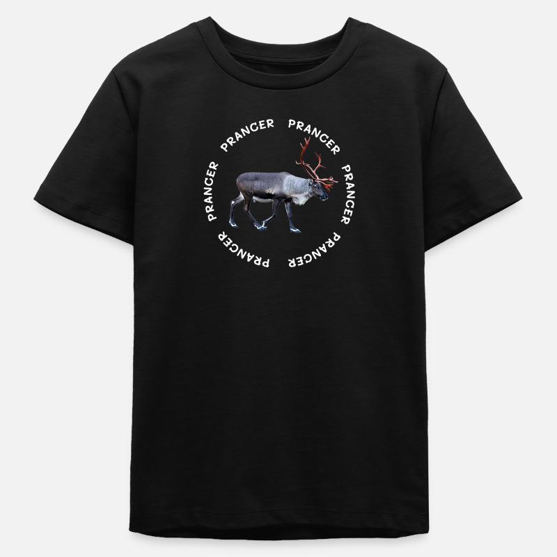 PRANCER - Teens Organic T-shirt by Stanley/Stella - black