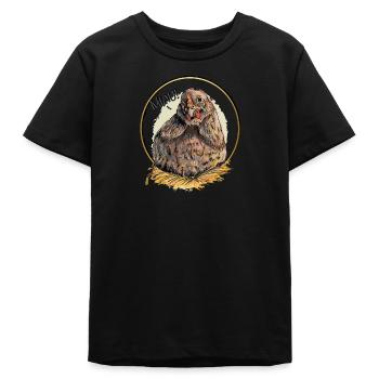 Miaulement du poulet de Pâques - T-shirt ado bio Stanley/Stella - noir - Devant