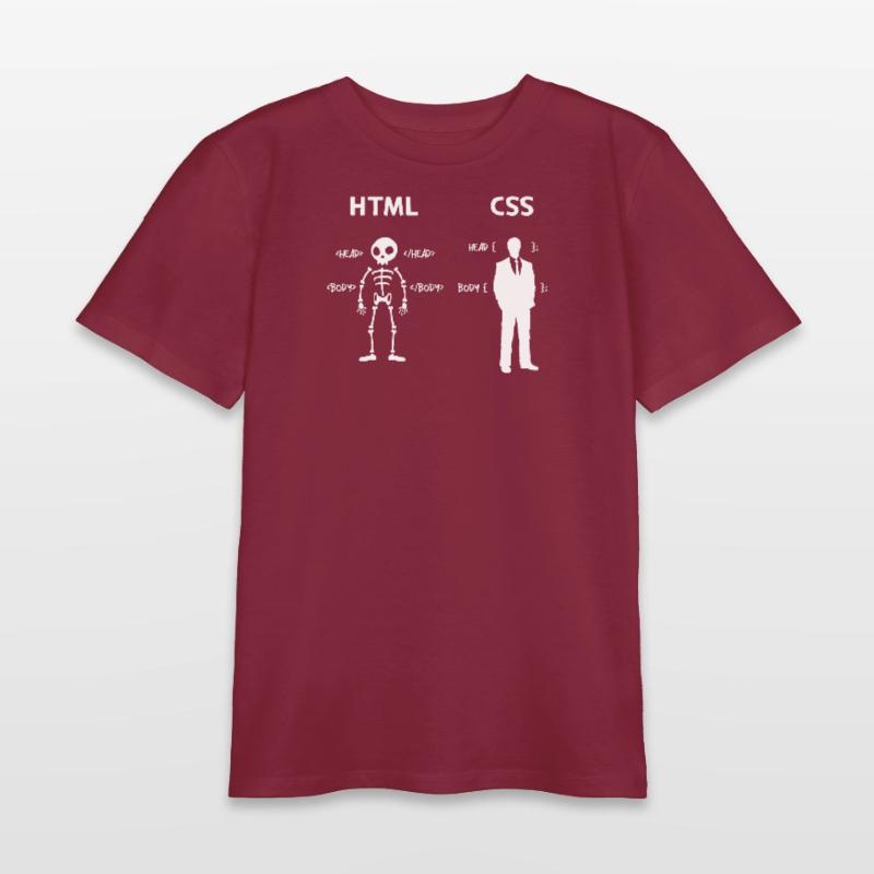 Code Css C++ Php Java Développeur Code Scripting T-shirt ado bio Stanley/Stella