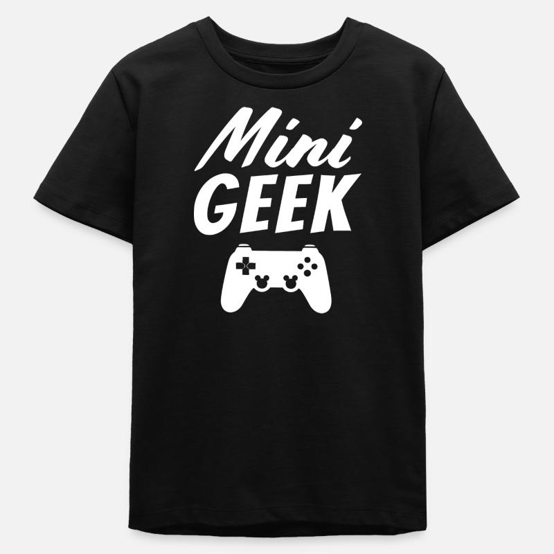Geek Junior - T-shirt ado bio Stanley/Stella - noir
