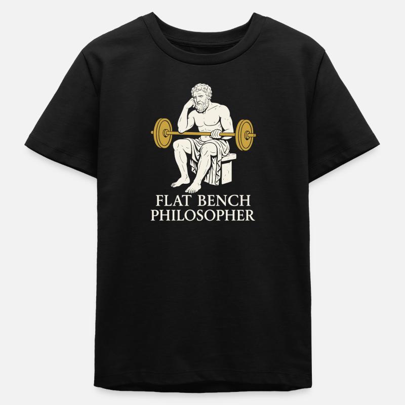 Drôle de développé couché Meme Spot Me Bro Powerlifting - T-shirt ado bio Stanley/Stella - noir