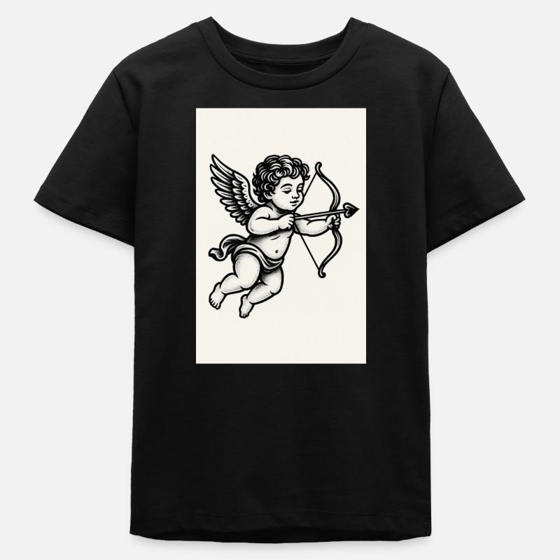 Ange - T-shirt ado bio Stanley/Stella - noir