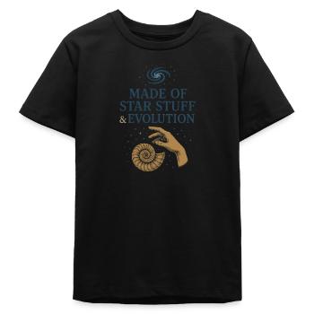Charles Darwin Gift Natural - Teens Organic T-shirt by Stanley/Stella - black - Front
