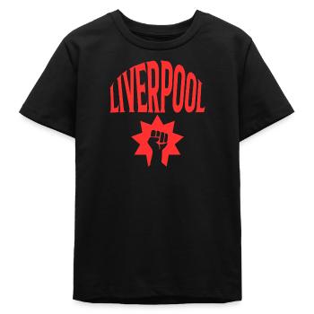 Liverpool - Teenager Organic T-Shirt Mini Creator von Stanley/Stella - Schwarz - Vorne