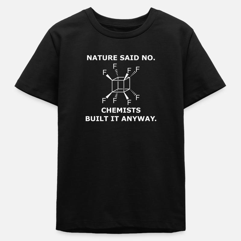 Perfluor Cuban Molekül – Chemie Science - Teenager Organic T-Shirt Mini Creator von Stanley/Stella - Schwarz