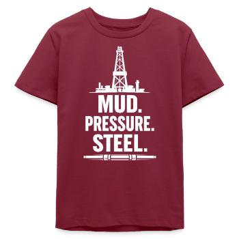 Offshore-bohrer-rig-bohrer Bohrboden Offshore - Teenager Organic T-Shirt Mini Creator von Stanley/Stella - Burgunderrot - Vorne