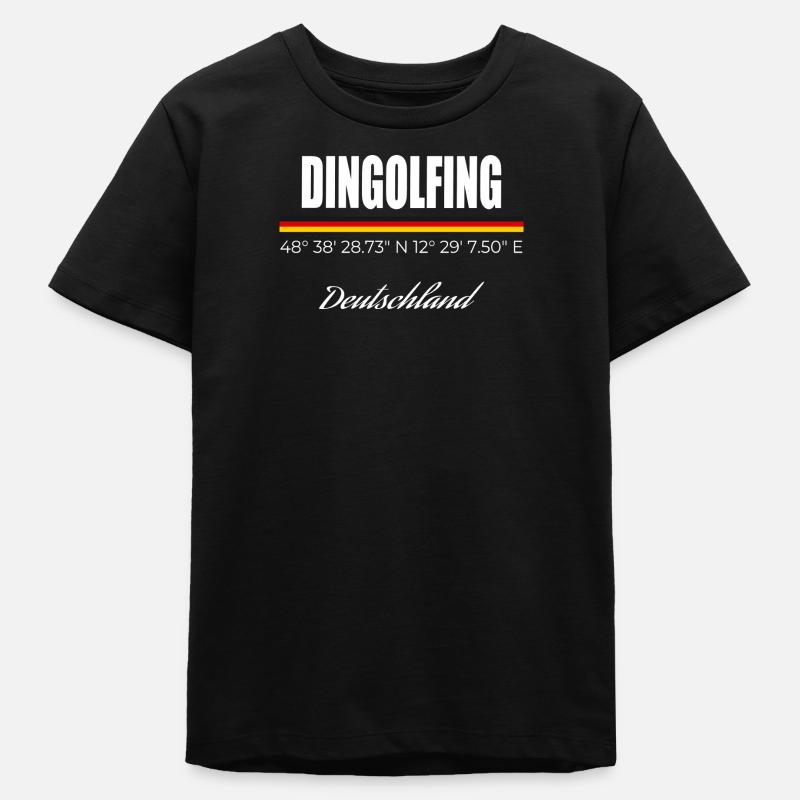 Dingolfing - T-shirt ado bio Stanley/Stella - noir