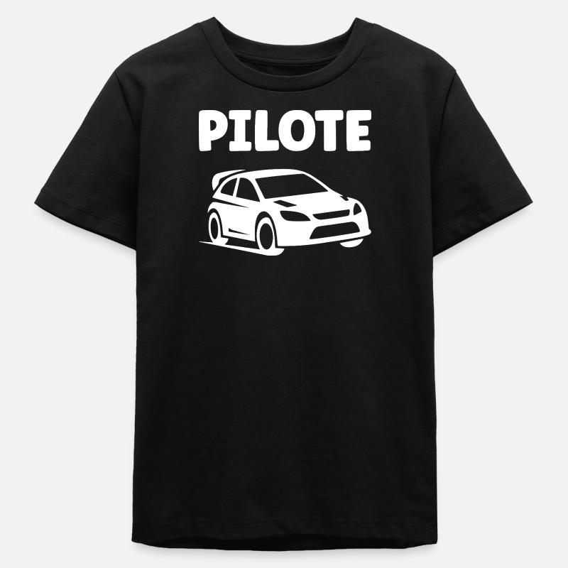 rallye - T-shirt ado bio Stanley/Stella - noir