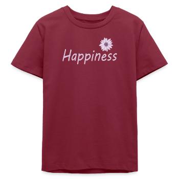 Bonheur - T-shirt ado bio Stanley/Stella - bordeaux - Devant
