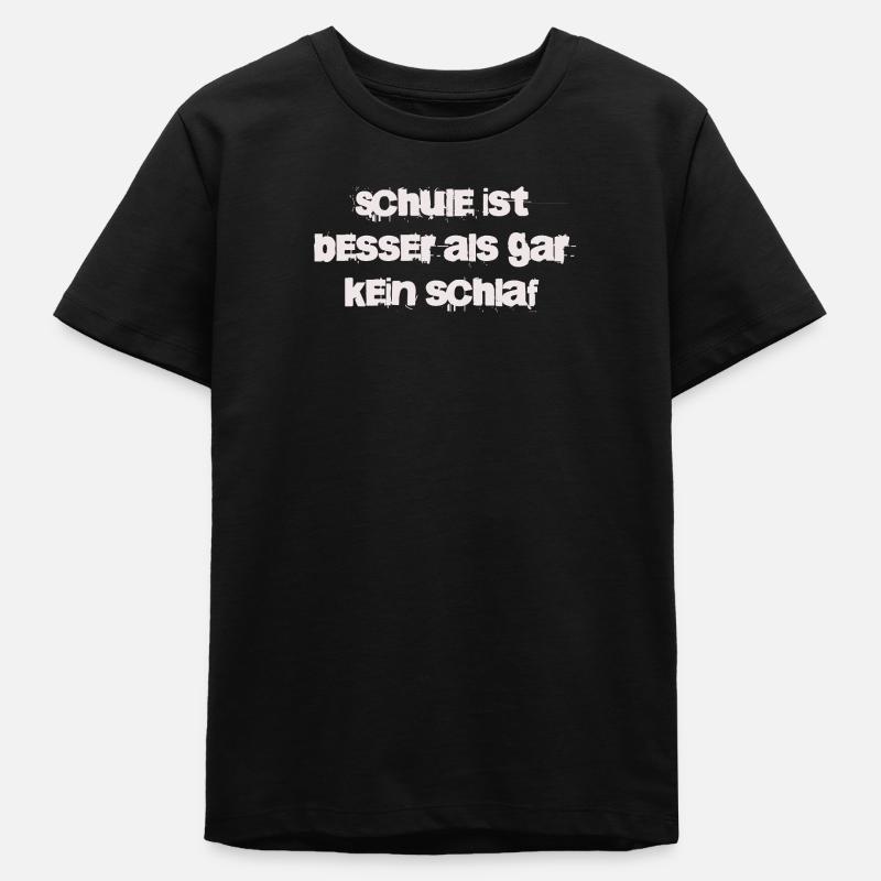 L’école, c’est mieux que de ne pas dormir du tout - T-shirt ado bio Stanley/Stella - noir
