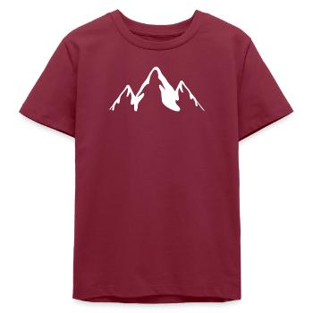 Weiße Berge - Teenager Organic T-Shirt Mini Creator von Stanley/Stella - Burgunderrot - Vorne