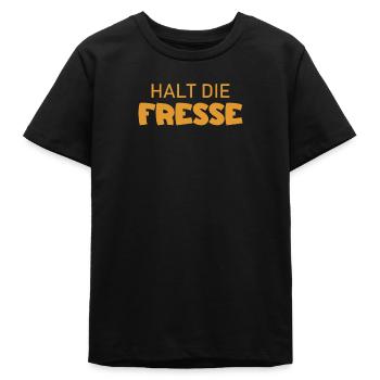 Halt die Fresse - Cooler Spruch - Teenager Organic T-Shirt Mini Creator von Stanley/Stella - Schwarz - Vorne