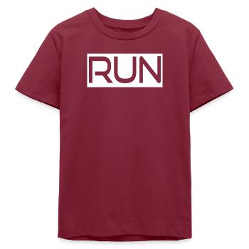 Laufen - Teenager Organic T-Shirt Mini Creator von Stanley/Stella - Burgunderrot - Vorne