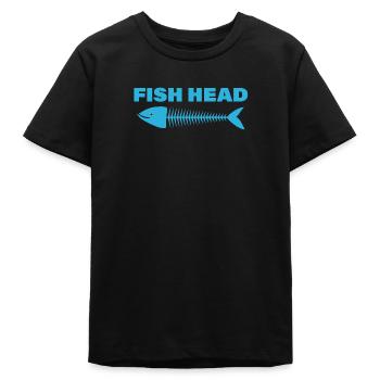 FISH HEAD - Teens Organic T-shirt by Stanley/Stella - black - Front