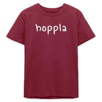 hoppla - Teenager Organic T-Shirt Mini Creator von Stanley/Stella - Burgunderrot - Vorne