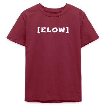 Lettering - Teens Organic T-shirt by Stanley/Stella - burgundy - Front
