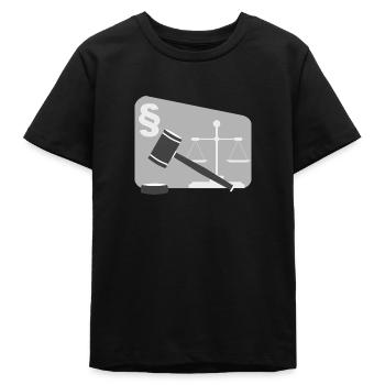 Lawyer Lawyer Judge Judge Law Justi - Teens Organic T-shirt by Stanley/Stella - black - Front