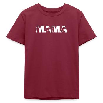 Landscaping Mama Gardening Mother Yard Work - Teens Organic T-shirt by Stanley/Stella - burgundy - Front