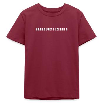 Härzbluetluzerner Kanton Luzern Schweiz - Teenager Organic T-Shirt Mini Creator von Stanley/Stella - Burgunderrot - Vorne