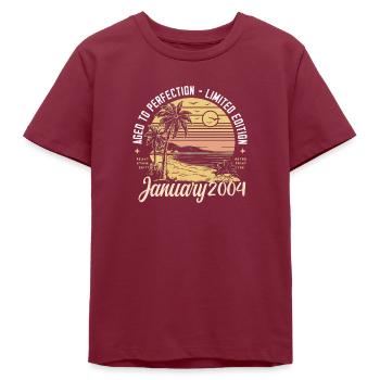 2004 Geburtstag Januar 2004 - Geschenk Januar 2004 - Teenager Organic T-Shirt Mini Creator von Stanley/Stella - Burgunderrot - Vorne