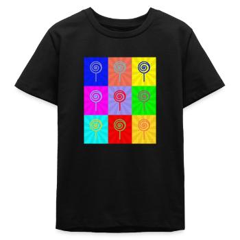 Pop-Art - Teenager Organic T-Shirt Mini Creator von Stanley/Stella - Schwarz - Vorne