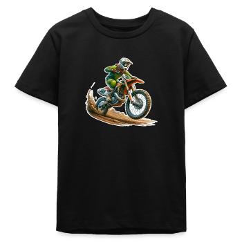Motocross - Teenager Organic T-Shirt Mini Creator von Stanley/Stella - Schwarz - Vorne