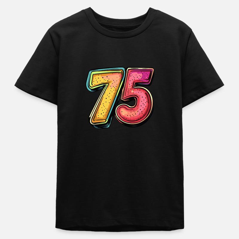 Bande dessinée à 75 numéros - T-shirt ado bio Stanley/Stella - noir
