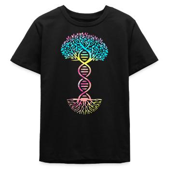 Molécule formule structurale - T-shirt ado bio Stanley/Stella - noir - Devant