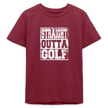Golf saying funny - Teens Organic T-shirt by Stanley/Stella - burgundy - Front