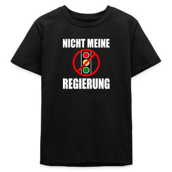 Nicht meine regierung - Teenager Organic T-Shirt Mini Creator von Stanley/Stella - Schwarz - Vorne