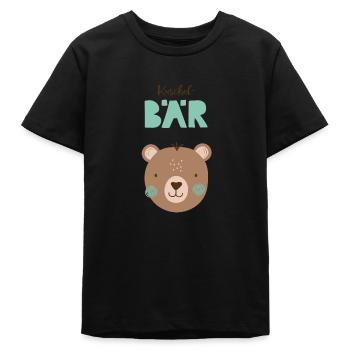 Kuschelbär grün Kinderzimmer Kindergeburtstag - Teenager Organic T-Shirt Mini Creator von Stanley/Stella - Schwarz - Vorne