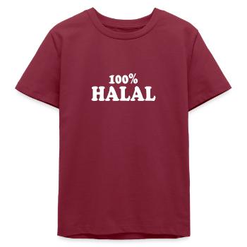 Halal - Teenager Organic T-Shirt Mini Creator von Stanley/Stella - Burgunderrot - Vorne