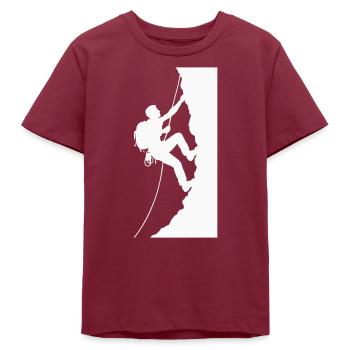 Bergsteiger - Teenager Organic T-Shirt Mini Creator von Stanley/Stella - Burgunderrot - Vorne