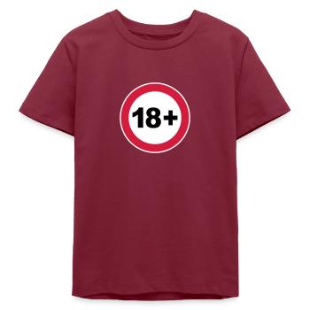 18 / 18. Geburtstag. / 18+ - Teenager Organic T-Shirt Mini Creator von Stanley/Stella - Burgunderrot - Vorne