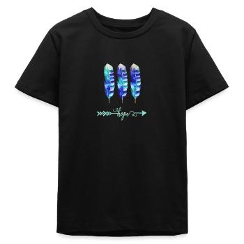 Hope - Teenager Organic T-Shirt Mini Creator von Stanley/Stella - Schwarz - Vorne