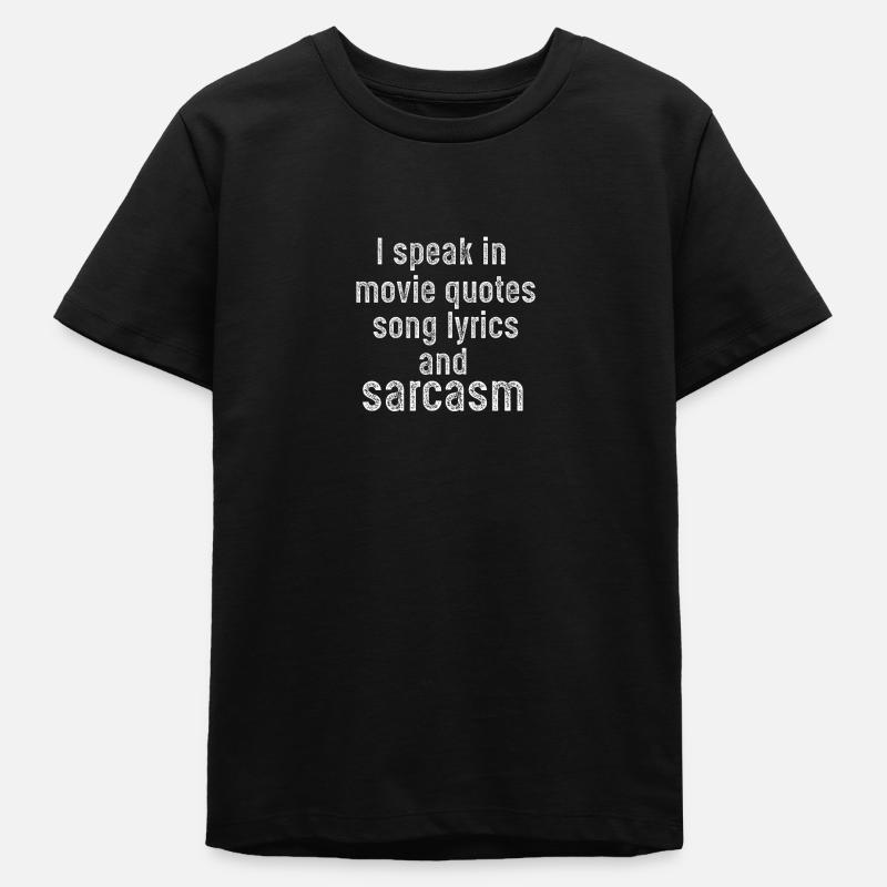 sarcasm - T-shirt ado bio Stanley/Stella - noir