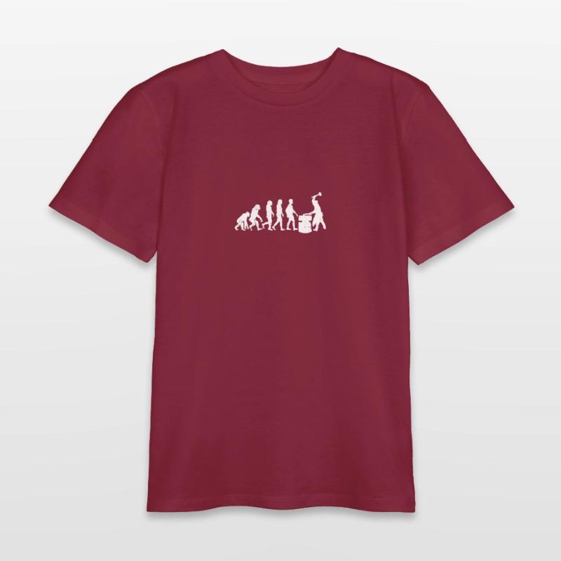 Blacksmith evolution gift blacksmith hammer Teens Organic T-shirt by Stanley/Stella