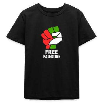 Free palestine - T-shirt ragazzo bio di Stanley/Stella - nero - Fronte