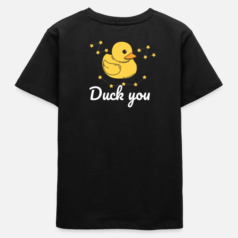 Duck saying gift - Teens Organic T-shirt by Stanley/Stella - black
