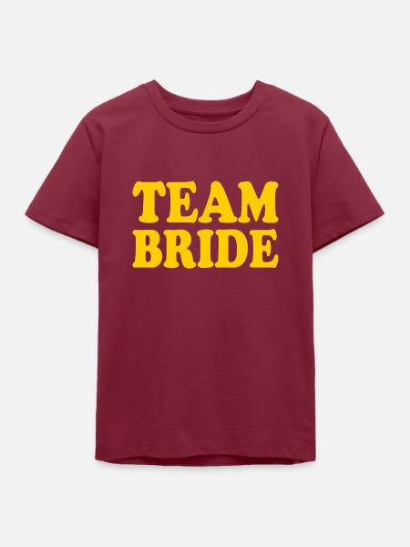 Team bride - Teenager Organic T-Shirt Mini Creator von Stanley/Stella - Burgunderrot