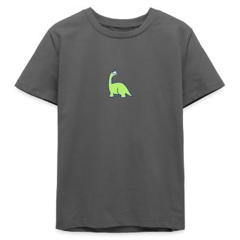 Saurier-Kinder-Motiv, Langhalssaurier - Teens Organic T-shirt by Stanley/Stella - anthracite - Front