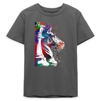 Schachbauern Sport - Teenager Organic T-Shirt Mini Creator von Stanley/Stella - Anthrazit - Vorne