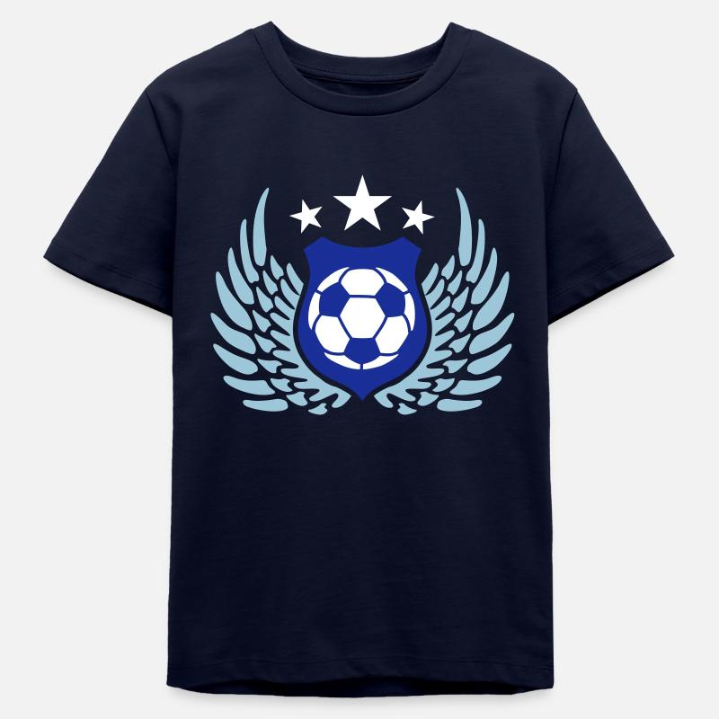 fussball_k_3c - T-shirt ado bio Stanley/Stella - marine