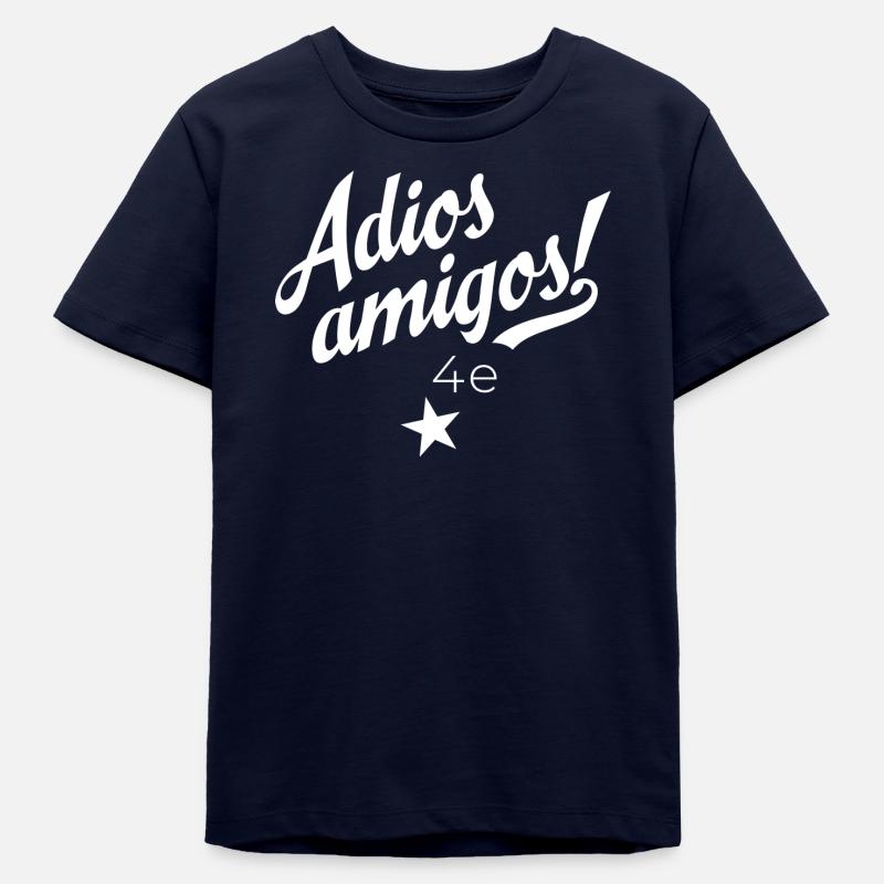 Graduating class 4e - Teens Organic T-shirt by Stanley/Stella - navy