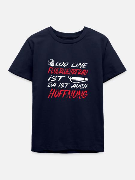 Feuerwehrfrau - Teenager Organic T-Shirt Mini Creator von Stanley/Stella - Navy