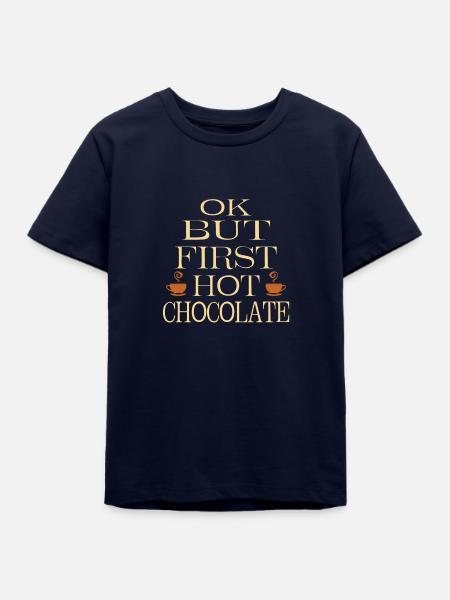 Hot chocolate - Teenager Organic T-Shirt Mini Creator von Stanley/Stella - Navy