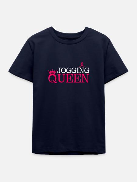 Jogging Queen - Teenager Organic T-Shirt Mini Creator von Stanley/Stella - Navy