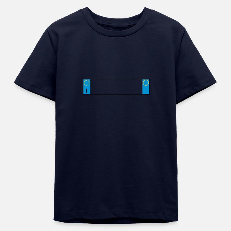 plaque Italie_g1 - T-shirt ado bio Stanley/Stella - marine