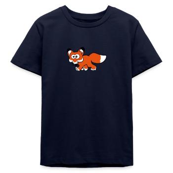 Fuchs süßes Kinder Motiv - Teenager Organic T-Shirt Mini Creator von Stanley/Stella - Navy - Vorne
